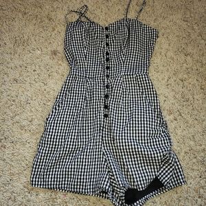 Checkered romper